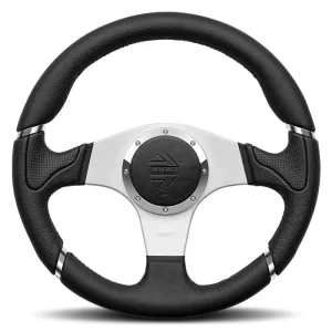 MILLENIUM – SMOOTH BLACK LEATHER HALF-DISH STEERING WHEEL