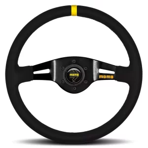 MOD 03 – HALF-DISH RALLY STEERING WHEEL IN BLACK LEATHER